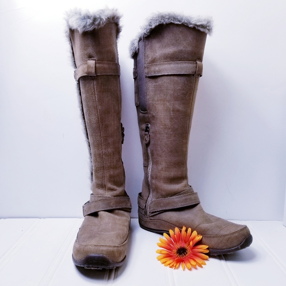 north face knee high boots